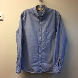 H&M LOGG blue oxford shirt in size M